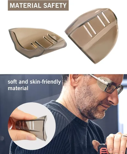 Miniatura 3 de 2/4 pares de protectores laterales para lentes graduados, protectores laterales flexibles para lentes graduados, se adaptan a anteojos pequeños a