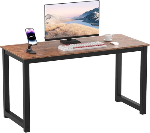 Miniatura 10 de Decoholic - Escritorio para computadora de 47 pulgadas, mesa para PC y laptop de oficina y hogar, estación de trabajo para escribir o estudiar