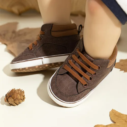 Miniatura 2 de Meckior - Tenis tipo botín para niños y niñas pequeños de 1 a 3 años con suela suave antideslizante de cuero sintético. Mocasines para bebés recién