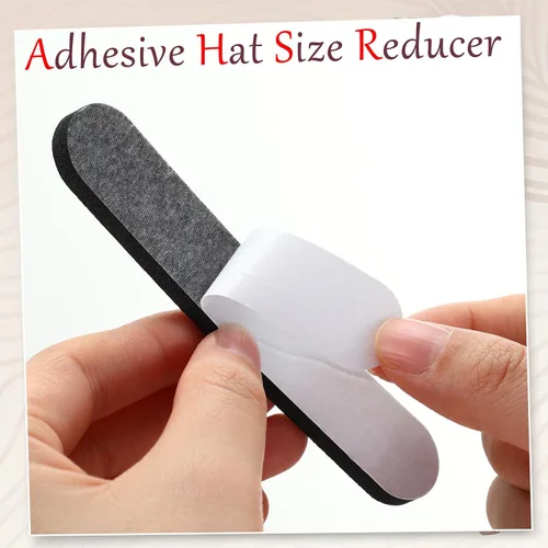 Miniatura 5 de Outus 23 piezas de cinta reductora de tamaño de sombrero, inserto de espuma, rollo de cinta reductora autoadhesiva (negro)