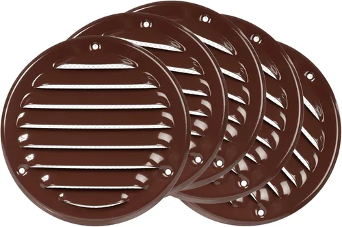 Miniatura 9 de Cubierta para salida de ventilación – Ventilación redonda de Soffit – Rejilla de ventilación – Cubierta de rejilla – Malla mosquitera integrada