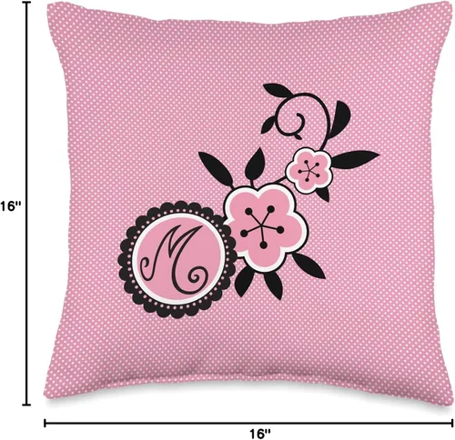Miniatura 4 de Miraculous Mariquita Marinette Dupain-Cheng Flowers Throw Pillow
