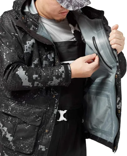 Miniatura 35 de BASSDASH Walker - Chaquetas transpirables e impermeables para pesca y caza con tela exterior silenciosa para hombres y mujeres en 7 tamaños