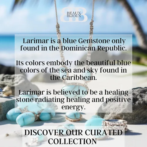 Miniatura 4 de Beaux Bijoux Collares con colgante de malaquita o larimar natural para mujer en plata de ley y oro de 14 quilates, collar con colgante de lágrima