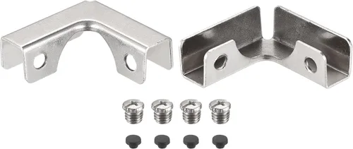 Miniatura 8 de HARFINGTON Clips de fijación de vidrio (2 unidades), soportes de fijación de vidrio en forma de L de 0.118-0.236 in para vitrina y pecera