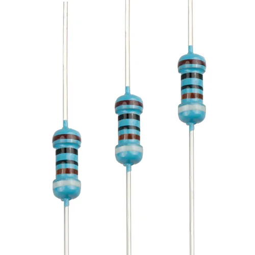 Miniatura 67 de 100pcs 1 ohm Resistor 1/4w (0.25 W) Resistencia fija de película metálica de tolerancia ±1%, múltiples valores de resistencia opcional