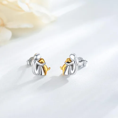 Miniatura 6 de Hypoallergenic Dog Earrings 925 Sterling Silver Cute Animal Dog Stud Earrings Dog Jewelry Gifts for Women Girls Pet Lover