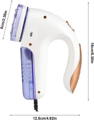 Miniatura 2 de Afeitadora de tela y removedor de pelusas, desfuzzer eléctrico portátil para suéter, cuchillas reemplazables, uso enchufable, quita pelusa de ropa