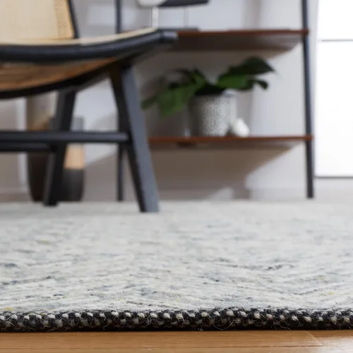 Miniatura 5 de SAFAVIEH Kilim Collection - Alfombra de pasillo de 2 pies 3 pulgadas x 7 pies, color gris, hecha a mano, de lana plana, ideal para zonas de alto