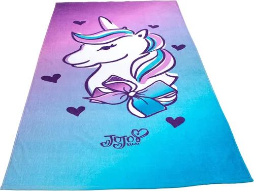 Miniatura 4 de Jay Franco Nickelodeon JoJo Siwa Unicorn Wash - Toalla grande de baño/piscina/playa para niños, con unicornio, toalla de algodón súper suave