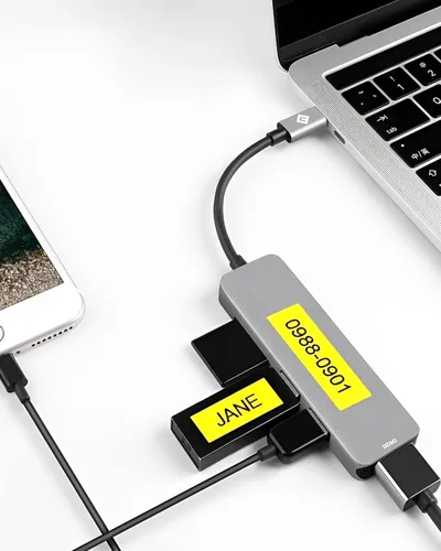 Miniatura 5 de MarkDomain Cinta de etiquetas de repuesto compatible para Brother P Touch TZe Tz 0.472 in 0.47 pulgadas