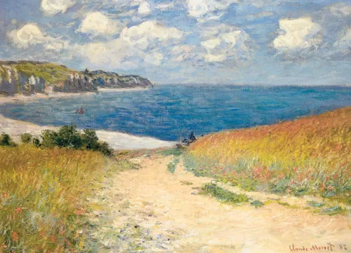Miniatura 2 de Eurographics Chemin dans les Bles by Claude Monet - Rompecabezas de 1000 piezas
