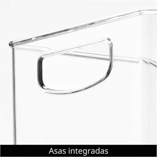 Miniatura 5 de iDesign - Contenedor apilable de plástico transparente, organizadores de cocina y almacenamiento para refrigerador y despensa Organizadores