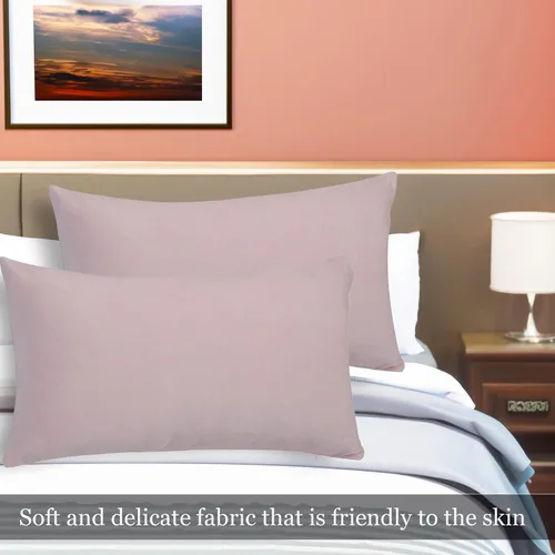 Miniatura 7 de Juego de 2 fundas de almohada lumbares decorativas de terciopelo de algodón suave de 12 x 20 pulgadas, fundas de cojín para sofá, dormitorio