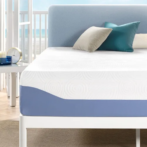 Miniatura 7 de Colchón de Cama de 6 Pulgadas de Gel Refrescante Infundido en Memoria Viscoelástica Mellow, Firmeza Media para un Sueño Reparador y Funda de Tela
