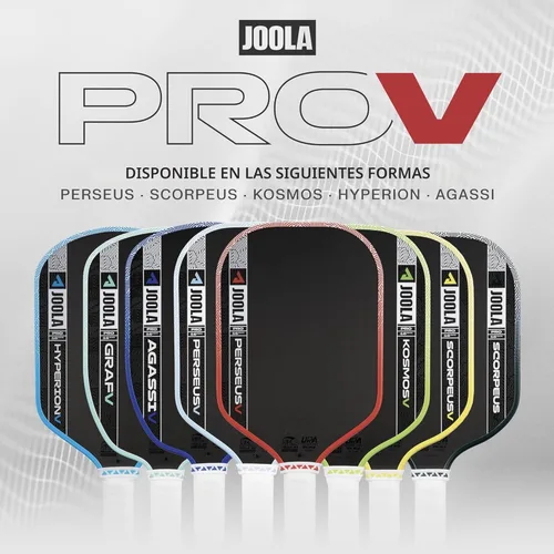 Miniatura 6 de JOOLA Pro V Pickleball Paddle - 14mm/16mm - Raw Carbon Fiber Textured Surface - Enhanced Frame & Propulsion Core, USAPA & UPA-A Certified, NFC Chip