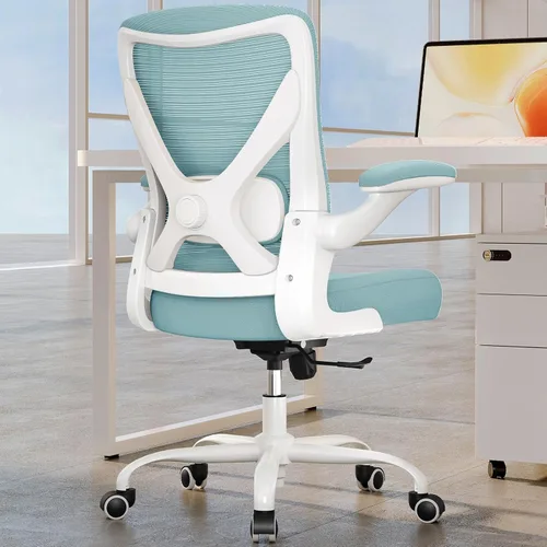 Silla de Oficina - Silla de Escritorio Ergonómica con Soporte Lumbar Ajustable, Silla de Computadora de Malla, Sillas de Oficina Ejecutivas para