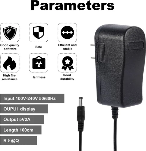 Miniatura 4 de Adaptador de corriente PS5V2000US, fuente de alimentación compatible con Yealink T29G T46S T48S T52S T54S T56A T58V T58A MP56 T46G 5V 2A Cargador