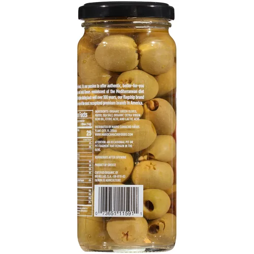 Miniatura 4 de Mario Camacho Foods - Aceitunas verdes orgánicas griegas sin hueso con un toque de aceite de oliva, 6.0 onzas (paquete de 6)