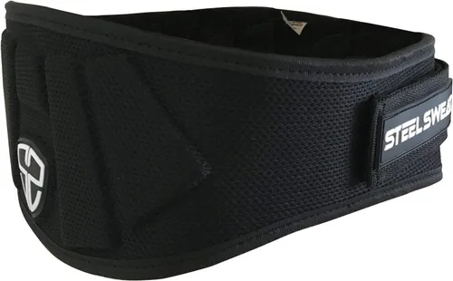 Steel Sweat Cinturón de levantamiento de pesas – Nylon de 6 pulgadas firme y cómodo soporte de espalda, mejor para entrenamientos en el gimnasio,