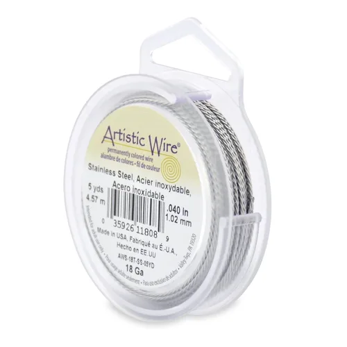 Miniatura 11 de Artistic Wire, Alambre de cobre de color resistente al deslustre calibre 20 / 0.032 in, torsión redonda, color latón antiguo, 8 yd / 24.0 ft