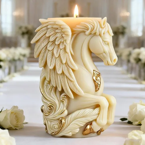 Miniatura 6 de Molde de flor de caballo, moldes cilíndricos, molde de vela en espiral de onda de silicona, moldes de fundición de resina de silicona para velas