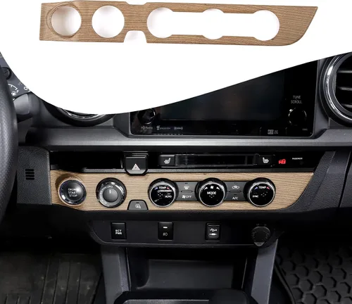 Miniatura 15 de Lcojicep Cubierta de panel de botón de aire acondicionado, accesorios de automóvil compatibles con Tacoma 2016-2020