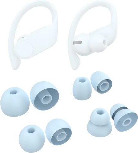 Miniatura 9 de 8 piezas Powerbeats Pro de silicona para los oídos compatibles con Beats Powerbeats Pro, Beats X, urBeats3 auriculares (Pro Eartips negro)