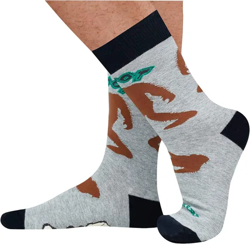 Miniatura 5 de Regalos divertidos de tiburón para hombres, regalos de animales, calcetines de pie grande alienígena, regalos de Navidad, paquete de 4