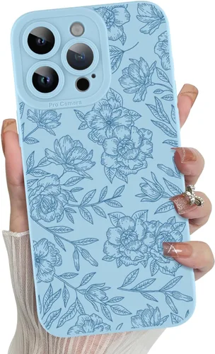Miniatura 61 de MZELQ para iPhone 12 Pro Max, Funda de silicona con patrón floral de flores y girasoles, rosa, lindo, protección de cámara, funda suave y delgada