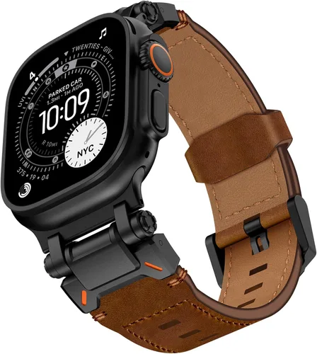 Miniatura 12 de KADES Correa deportiva resistente de TPU para Apple Watch Ultra 3/2/1 de 1.929 in, conectores metálicos para Apple Watch Series 11/10/SE3 de 1.81