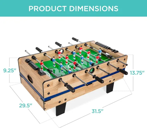 Miniatura 7 de Best Choice Products Serie de mesas de juegos múltiples – Mesas de juego interactivas 4 en 1 y 11 en 1 para niños con futbolín, hockey sobre aire, 4