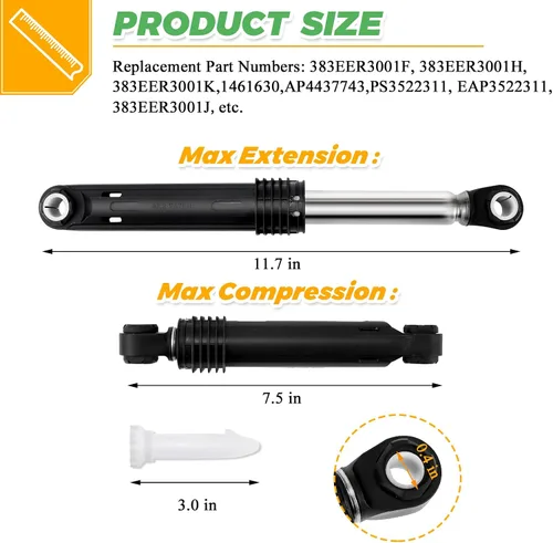 Miniatura 4 de 0EM - Amortiguador para lavadora LG 383EER3001G 383EER3001K 383EER3001J 4901ER2003A 383EER3001V 383EER3001F 383EER3001H 383EER3001S ACV7299909503