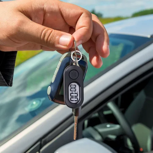 Miniatura 4 de Llaveros cronómetro, cronómetro deportivo, llaveros portátiles, mini bolsillo pantalla LCD de cuenta regresiva, accesorios para profesores, Negro