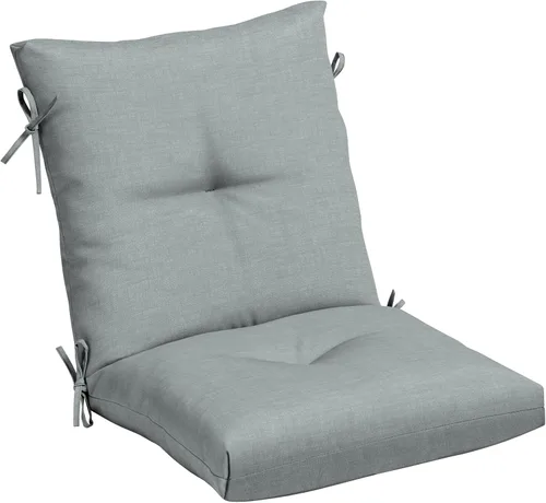 Miniatura 25 de Arden Selections Cojín de Silla de Comedor Exterior de Felpa Moderna con Mechones y Relleno Blowfill, 21 x 40 pulgadas, Repelente al Agua