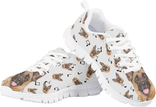 Miniatura 2 de Divertidos zapatos de tenis con estampado de perro y gato para niñas y niños, de malla ligera, zapatos deportivos casuales para correr