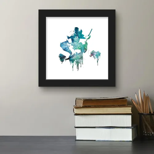 Miniatura 4 de Trends International Gallery Pops Marvel Comics Daredevil - Póster de pared de acuarela en la azotea, 12.00 x 12.00 pulgadas, versión de marco negro