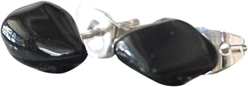 Miniatura 37 de Pendientes de tuerca de cristal de piedra natal aleternativa para mujer y hombre