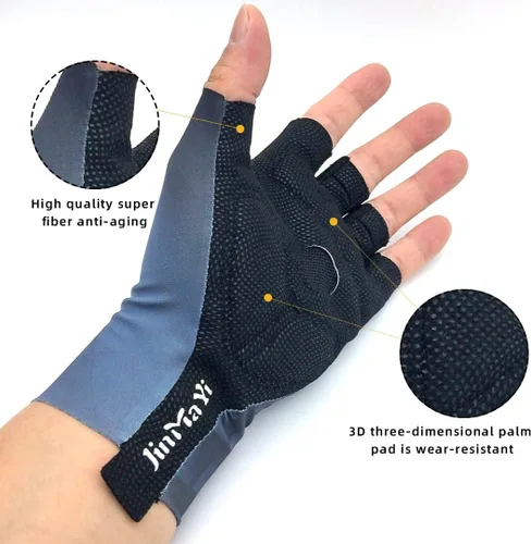 Miniatura 3 de JinMaYi - Guantes de ciclismo para bicicleta guantes de bicicleta de montaña antideslizantes amortiguadores acolchados transpirables guantes