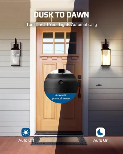 Miniatura 2 de DEWENWILS Enchufe con Sensor de Luz, Enchufe de Sensor de Anochecer a Amanecer, Enchufe de Bombilla para Luminarias, Compatible con Bombillas