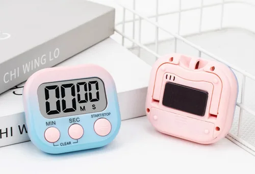 Miniatura 7 de Paquete de 4 temporizadores digitales, temporizador para niños, interruptor magnético de marcha atrás y encendido/apagado, temporizador de cocina