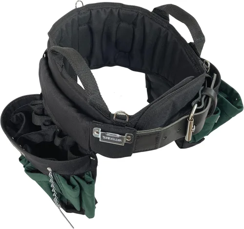 Miniatura 6 de BOULDER BAG Professional Electrician's MAX Combo con cómodo cinturón de herramientas de apoyo en la espalda, hebilla de cinturón de cuero, cinturón