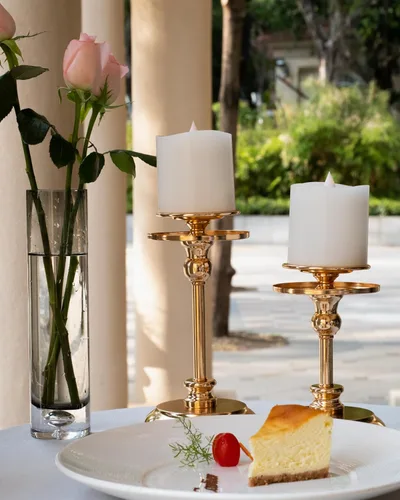 Miniatura 7 de Juego de 2 Velas sin llama parpadeantes de 3x3 pulgadas, cera real LED, pilas de 600 horas, velas con temporizador y control remoto, para bodas