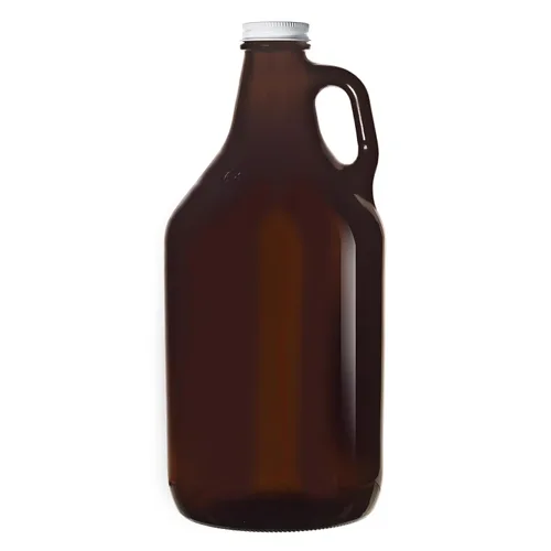 Libbey Ámbar de 64 onzas con tapa de metal blanco