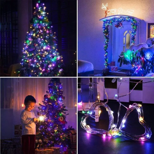 Miniatura 6 de Ostwiki Luces de Hadas a Batería, Paquete de 6 Mini Luces de Cadena, 20 LED 7 pies Luces Centelleantes de Luciérnaga Estrelladas para Manualidades
