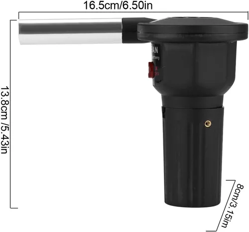 Miniatura 4 de Dioche Air Blower, Electric Portable Fire Blower Grill Fire Starter Flame Exciter, Campfire Cooking Tools For Bbq Picnic Outdoor Camping Hiking