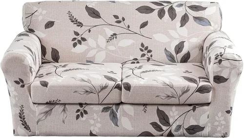 Miniatura 41 de KRFOONN - Fundas elásticas de 4 piezas para sillón y sofá, funda con estampado y 3 fundas independientes para cojines de asiento, lavables, Color01