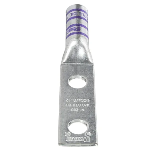 Miniatura 8 de Panduit LCC1-56B-E Conductor de Código Conductor de Cobre de Compresión LCC1-56B-E, 2 agujeros, #1 AWG, Perno de 5/16 pulgadas, Espacio entre