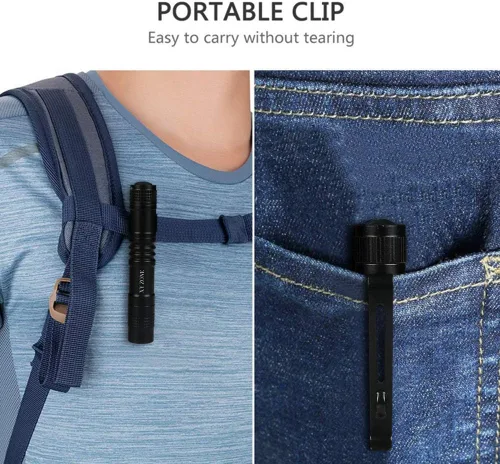 Miniatura 6 de Linternas LED ultra delgadas XP-1 XPE-R3 1000LM Mini Clip Lámpara Penlight antorcha alimentada por 1 x AAA 5pcs (batería no incluida)