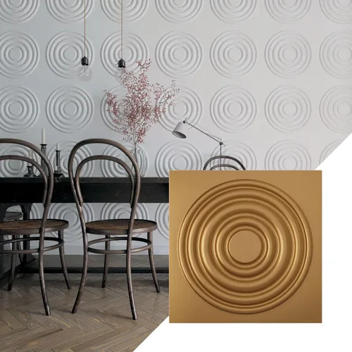 Miniatura 39 de Ekena Millwork WP20X20WDWH 19 5/8 pulgadas de ancho x 19 5/8 pulgadas de alto Wade EnduraWall Decorativo 3D Panel de pared cubre 2.67 pies cuadrados